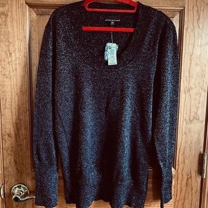 “Attention” Black Table Sweater